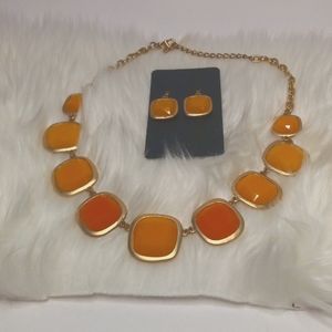 Necklace and Earrings Matching set